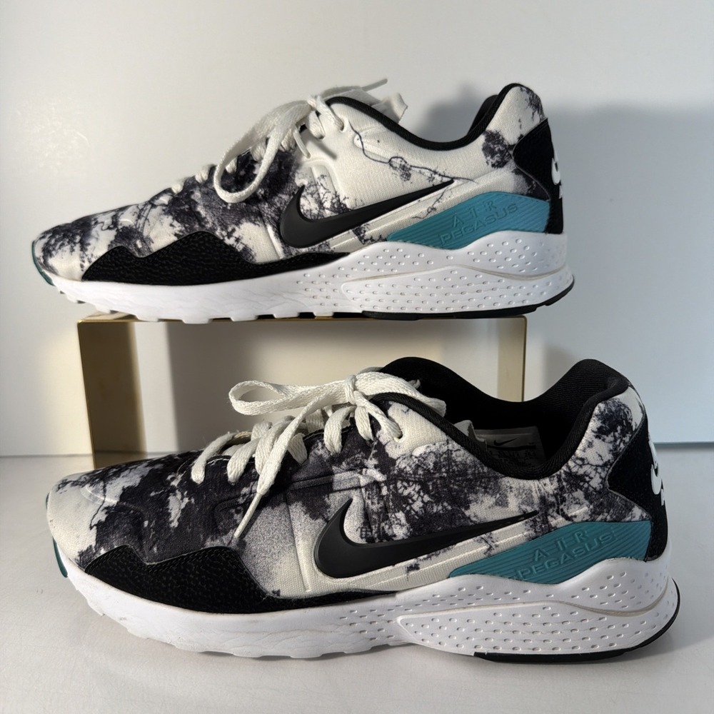 Nike Air Zoom Pegasus 92 Rio Men's Sneaker White Black Teal 844652-103 Size 10.5